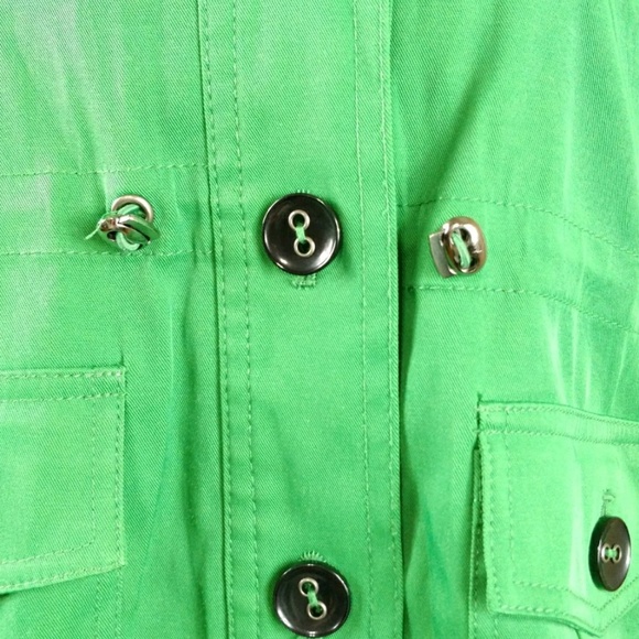Ruby Rd green jacket petite button front 10P - Picture 6 of 8